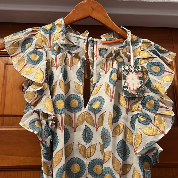 Oliphant Flirty Ruffle Hem Mini Dress - Picture 4 of 9